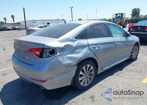 2017 Hyundai Sonata Sport из США, поврежденный, VIN 5NPE34AF8HH444460